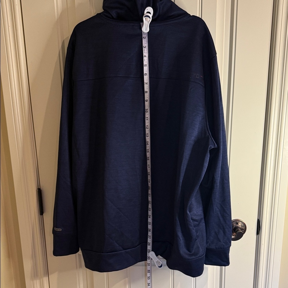 Spyder Active Men's Hooded Full Zip Jacket Brushed Fleece Lined Blue Red SizeXXL - Picture 9 of 16